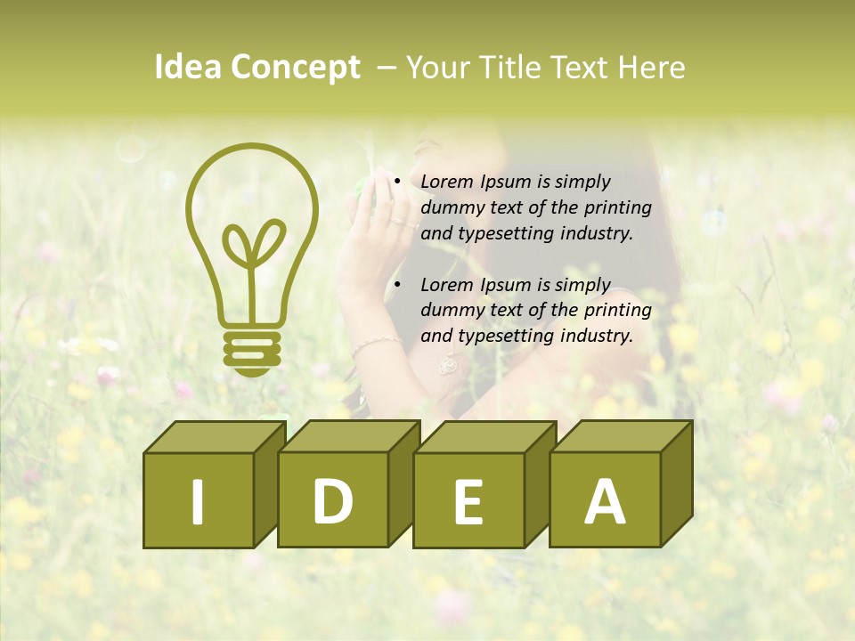 Space Head Idyllic PowerPoint Template