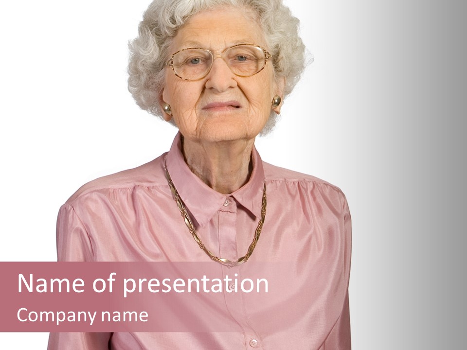 Retirement Smile Human PowerPoint Template