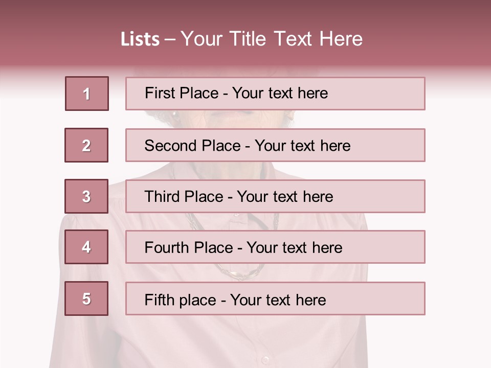 Retirement Smile Human PowerPoint Template