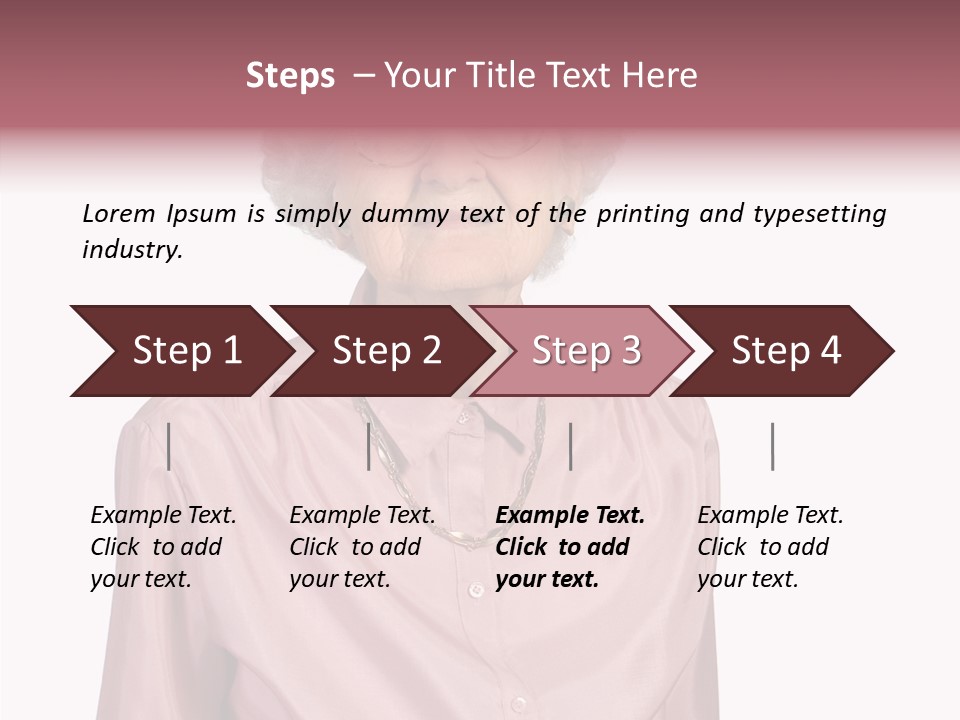 Retirement Smile Human PowerPoint Template