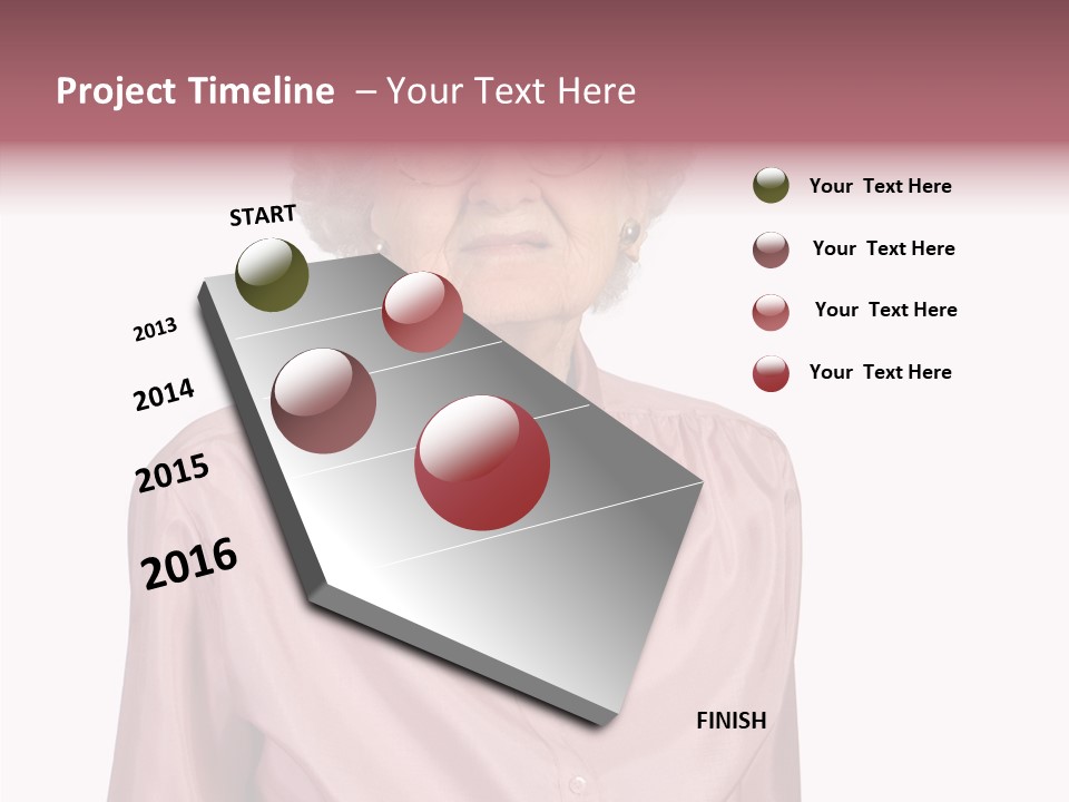 Retirement Smile Human PowerPoint Template