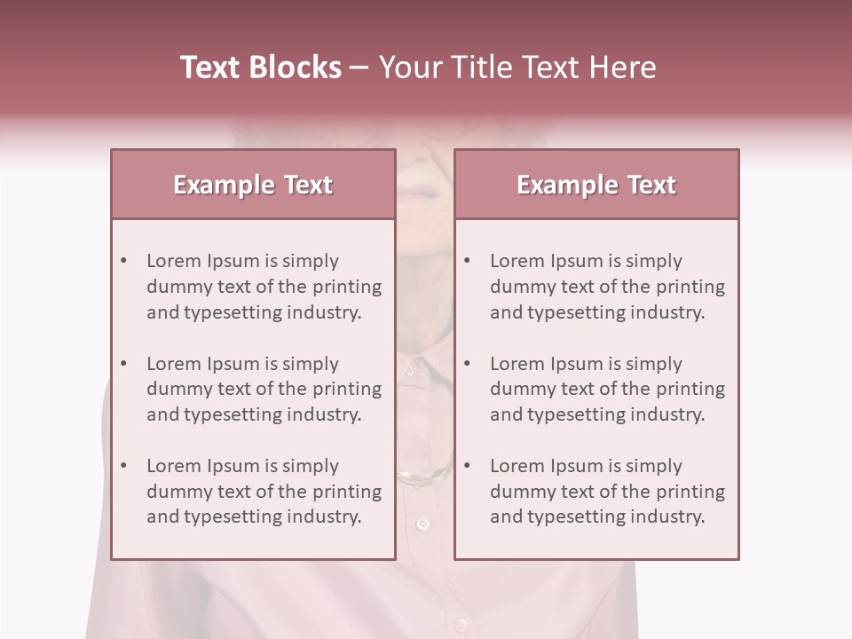 Retirement Smile Human PowerPoint Template