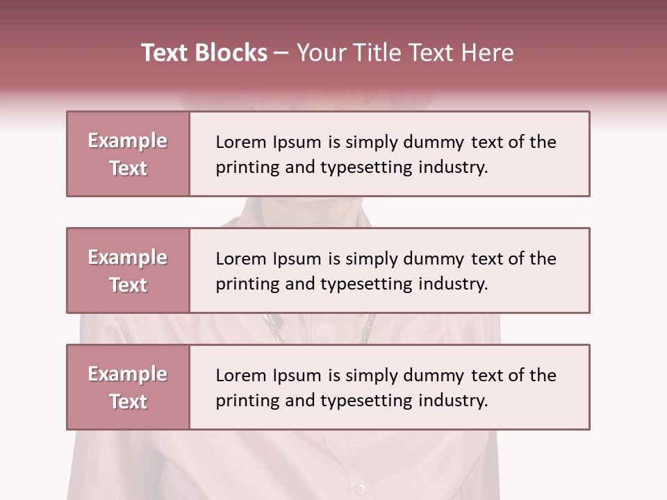 Retirement Smile Human PowerPoint Template