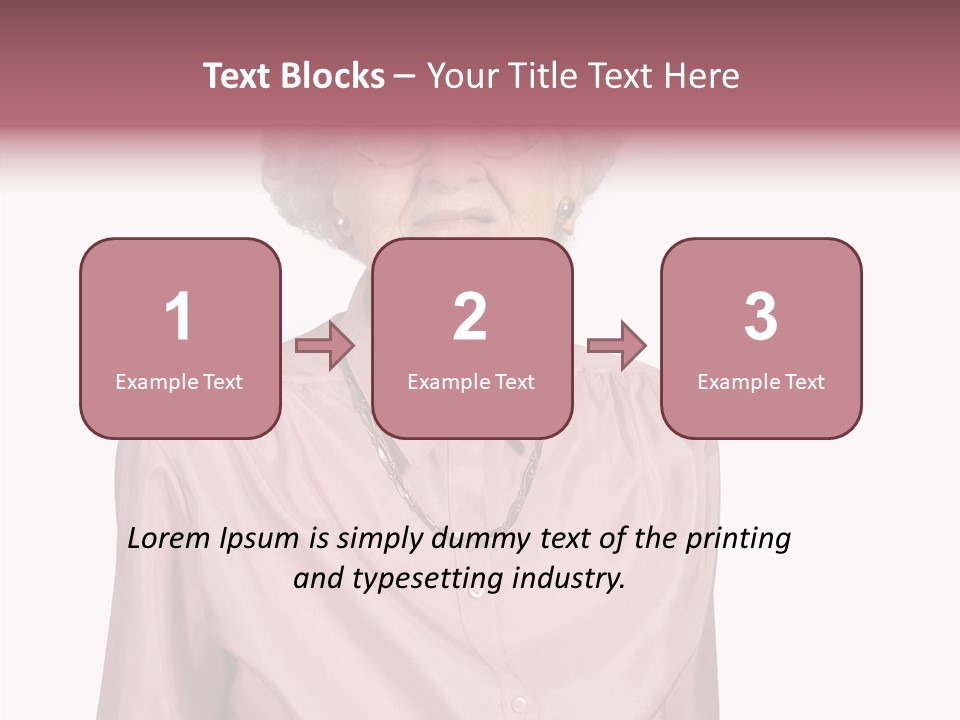 Retirement Smile Human PowerPoint Template