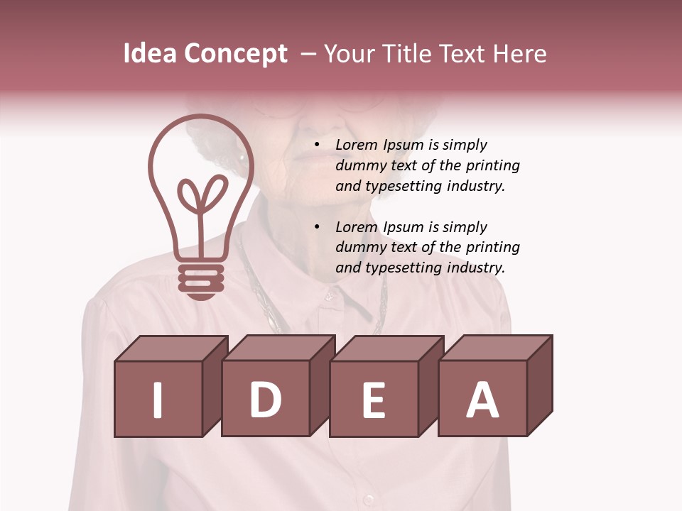 Retirement Smile Human PowerPoint Template