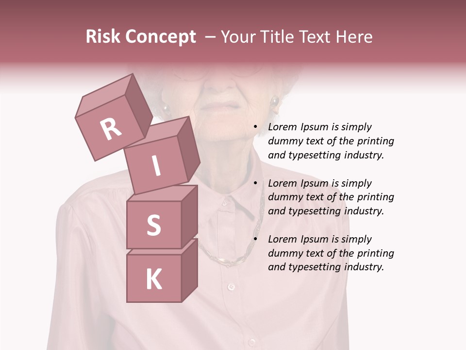 Retirement Smile Human PowerPoint Template