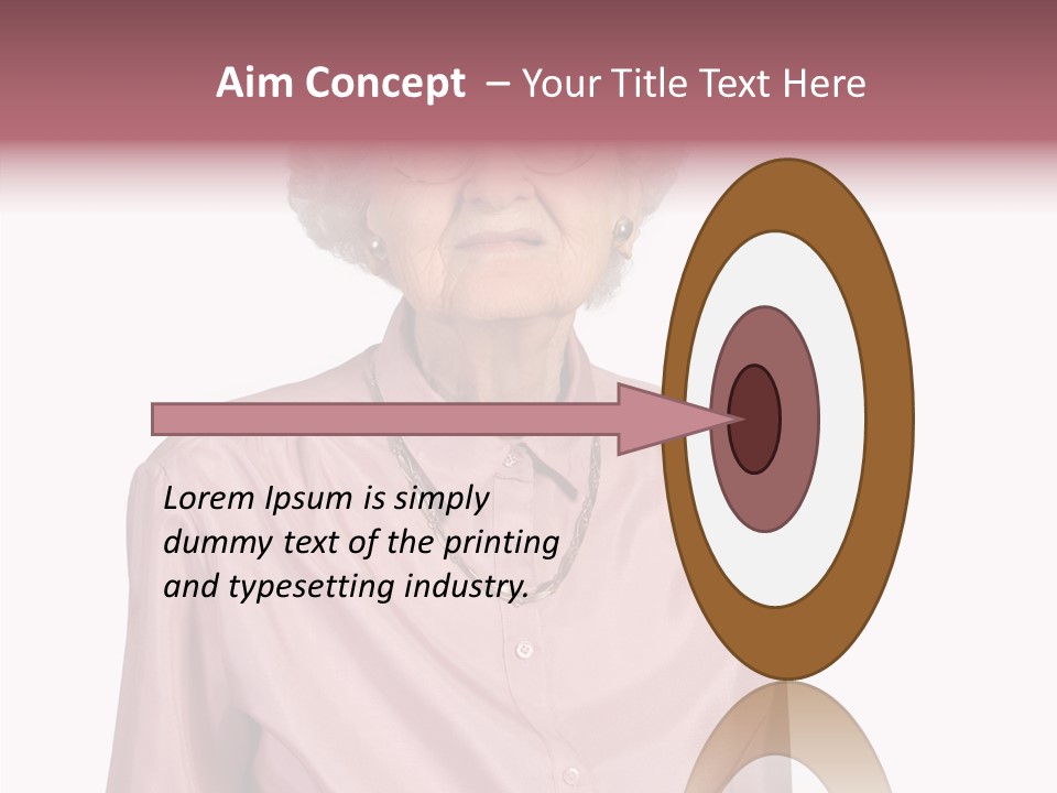 Retirement Smile Human PowerPoint Template