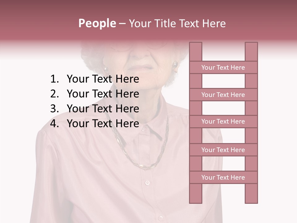 Retirement Smile Human PowerPoint Template