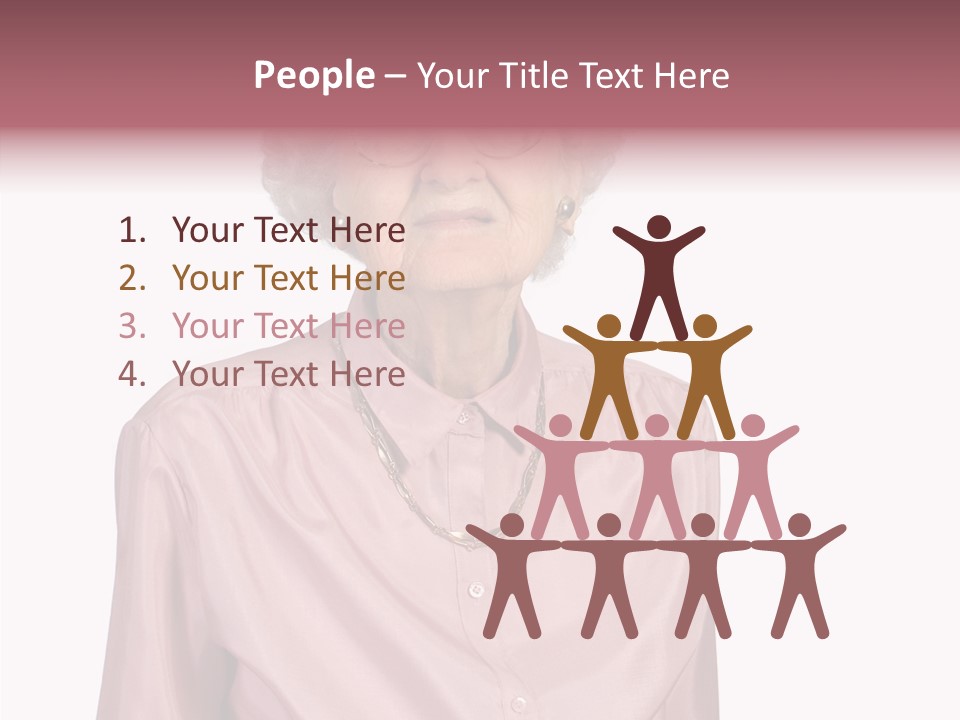 Retirement Smile Human PowerPoint Template