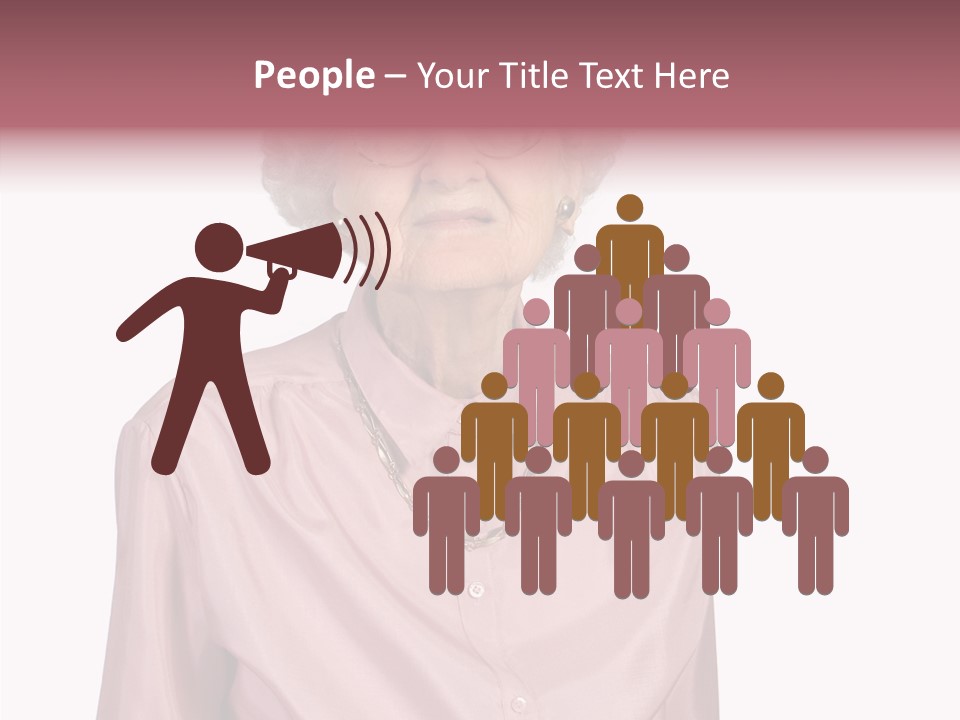 Retirement Smile Human PowerPoint Template