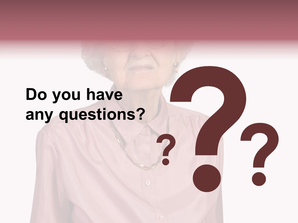 Retirement Smile Human PowerPoint Template