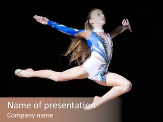 Gymnastics Training Aerobics PowerPoint Template