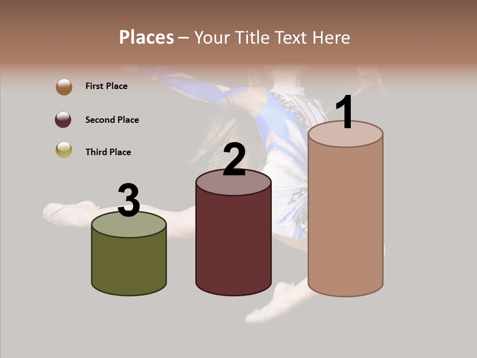 Gymnastics Training Aerobics PowerPoint Template