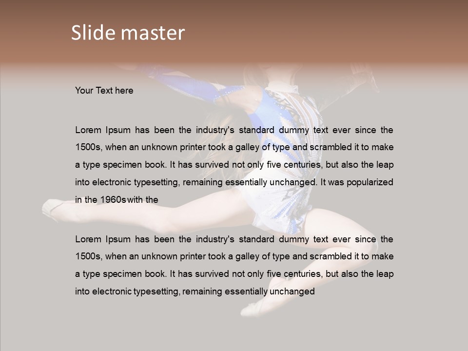 Gymnastics Training Aerobics PowerPoint Template