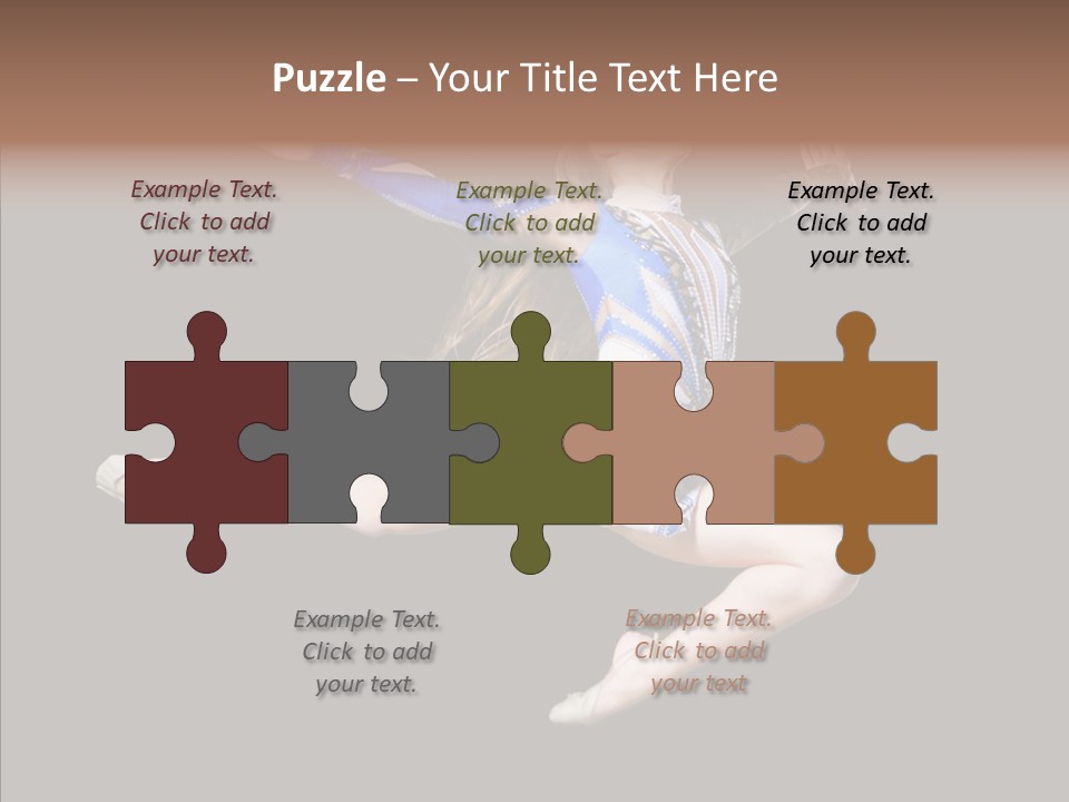 Gymnastics Training Aerobics PowerPoint Template