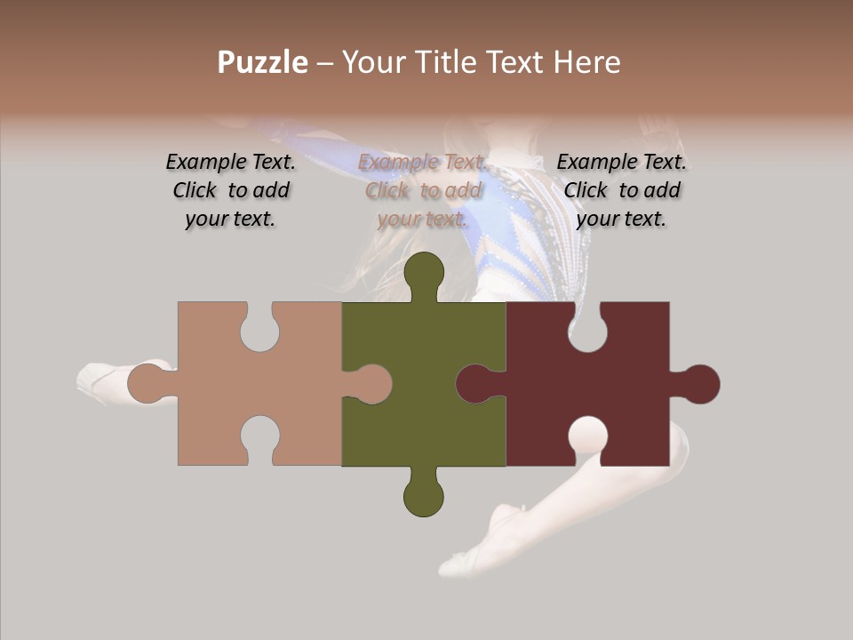 Gymnastics Training Aerobics PowerPoint Template