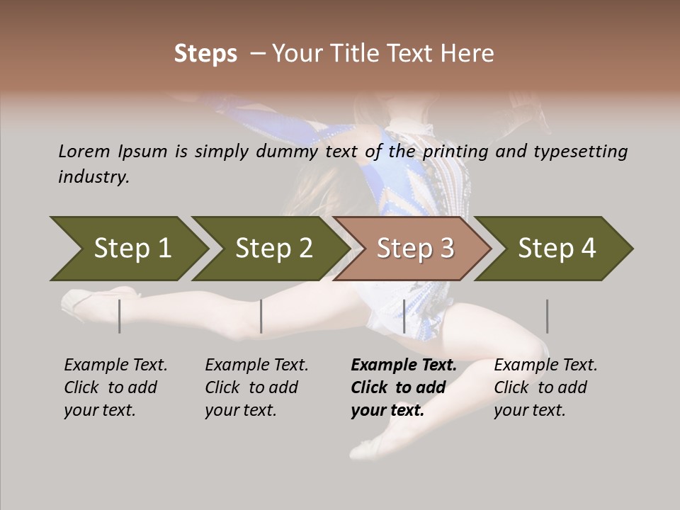 Gymnastics Training Aerobics PowerPoint Template