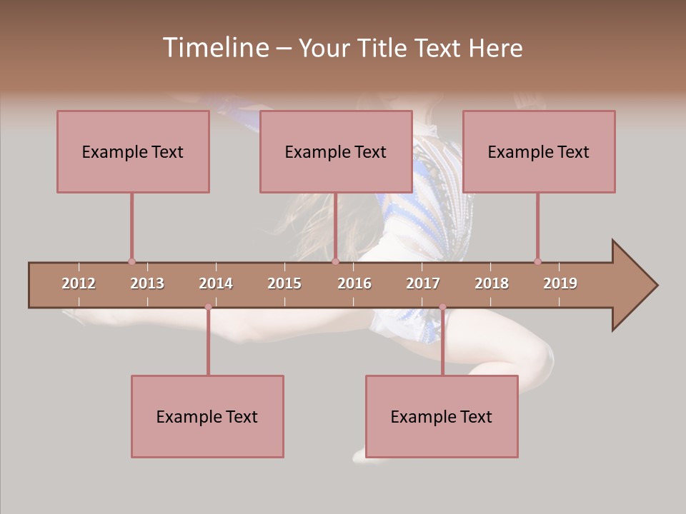 Gymnastics Training Aerobics PowerPoint Template