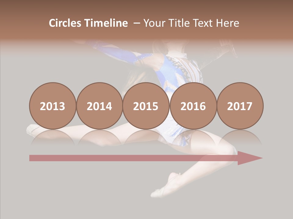 Gymnastics Training Aerobics PowerPoint Template