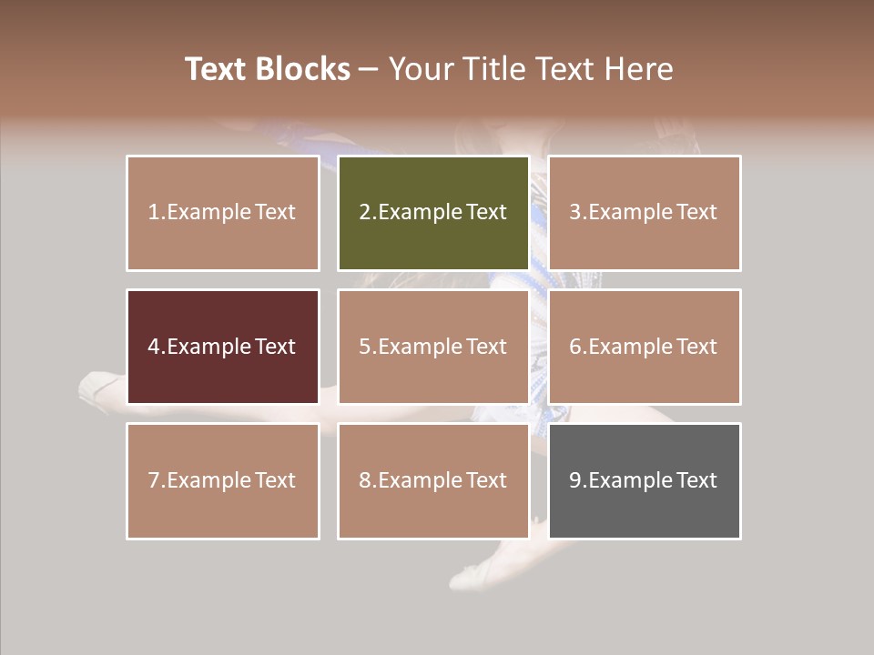 Gymnastics Training Aerobics PowerPoint Template