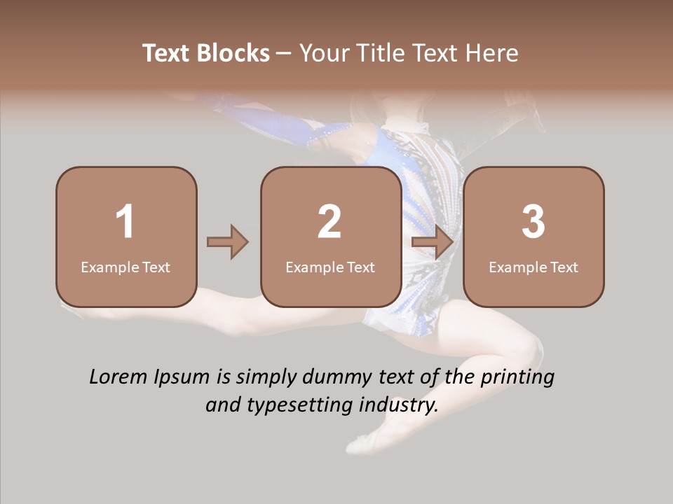 Gymnastics Training Aerobics PowerPoint Template