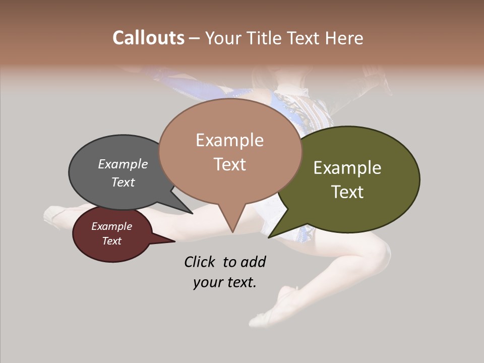 Gymnastics Training Aerobics PowerPoint Template