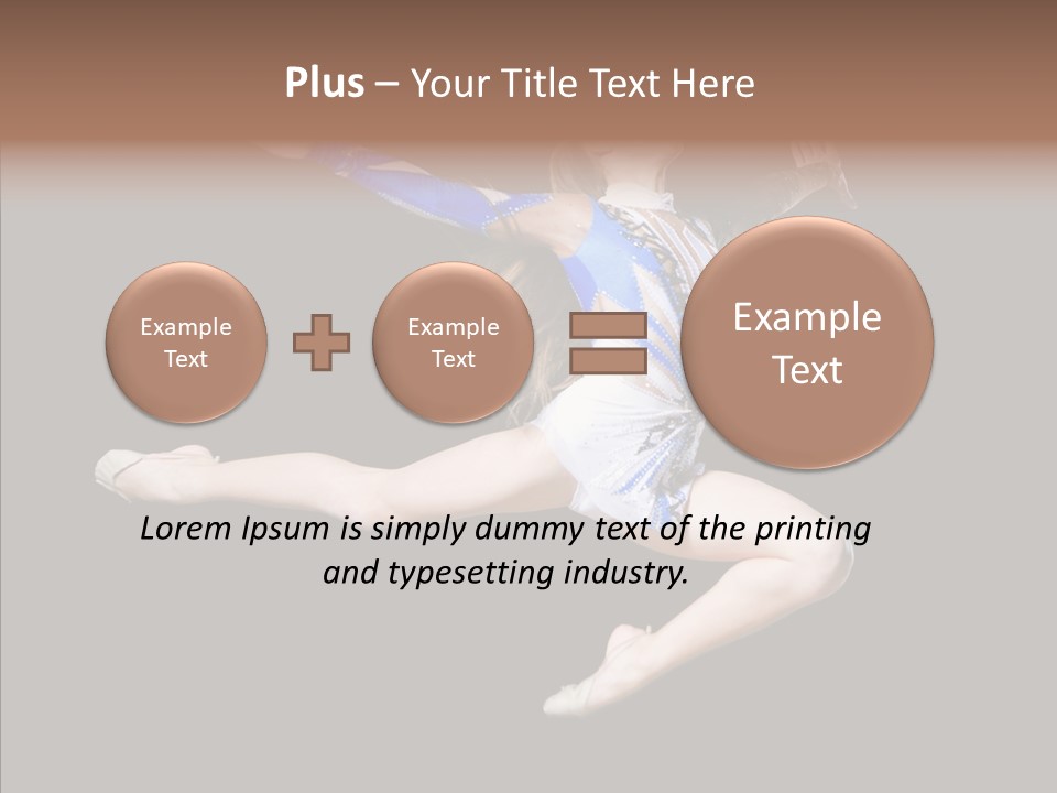 Gymnastics Training Aerobics PowerPoint Template