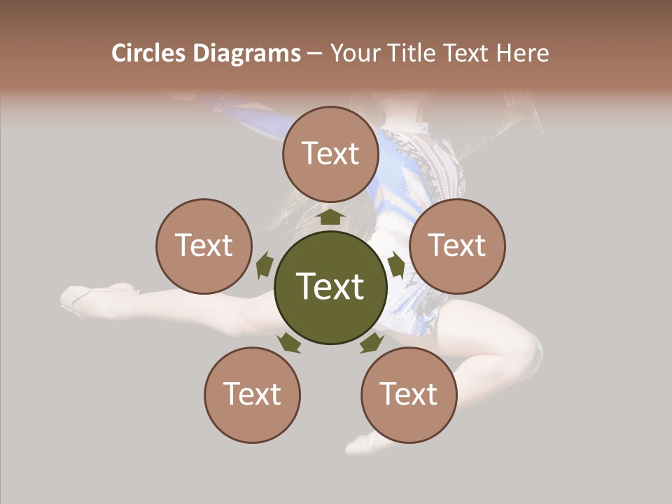 Gymnastics Training Aerobics PowerPoint Template