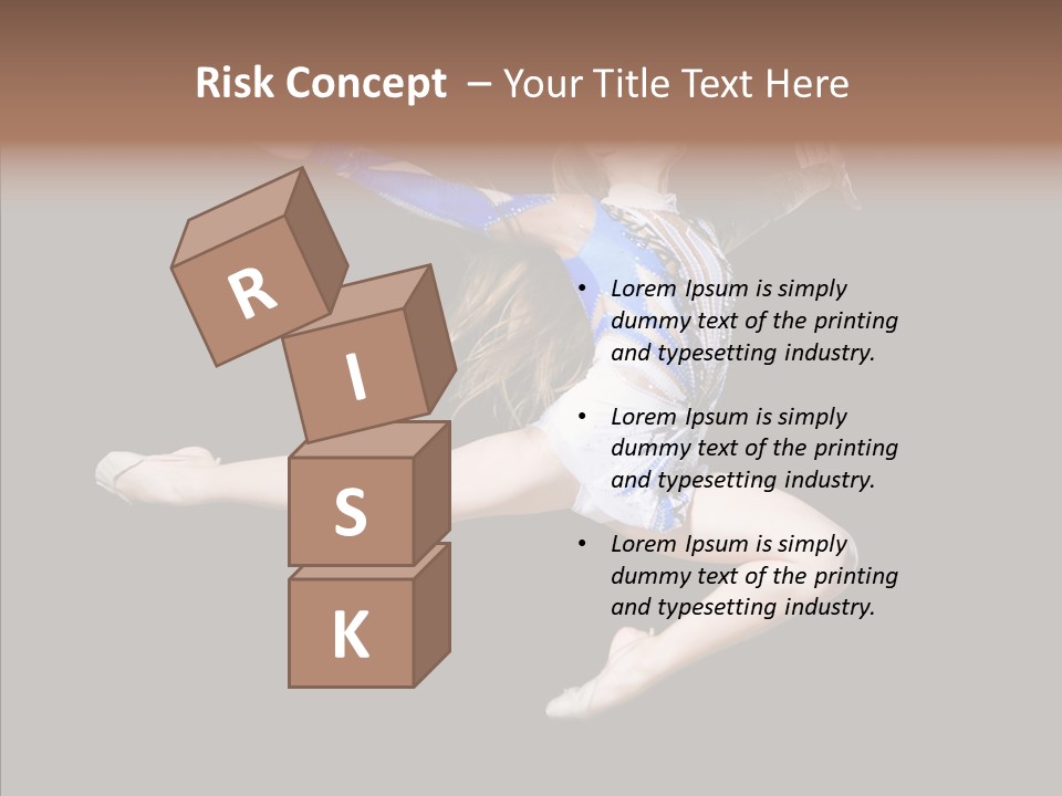 Gymnastics Training Aerobics PowerPoint Template