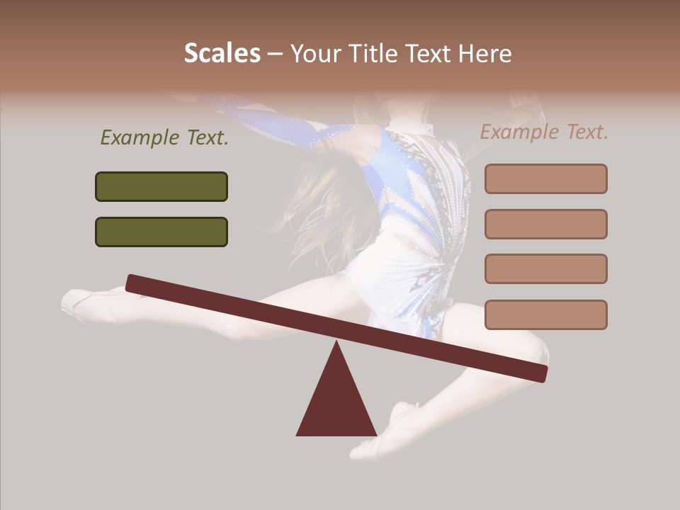 Gymnastics Training Aerobics PowerPoint Template