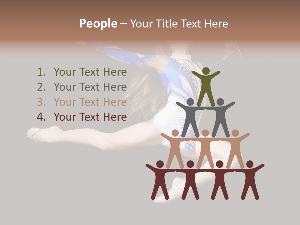 Gymnastics Training Aerobics PowerPoint Template