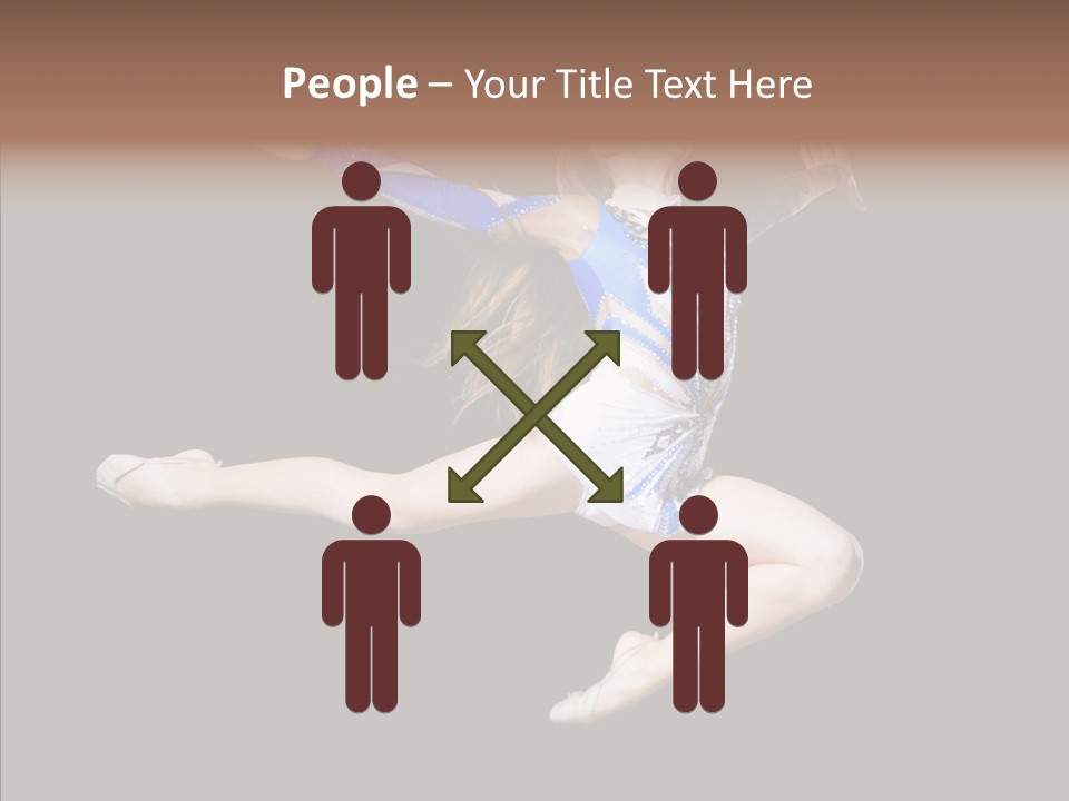 Gymnastics Training Aerobics PowerPoint Template