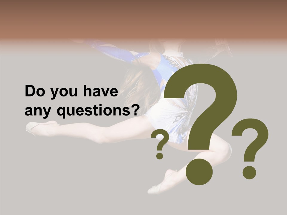 Gymnastics Training Aerobics PowerPoint Template