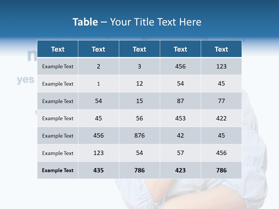 Caucasian Lady Studio PowerPoint Template