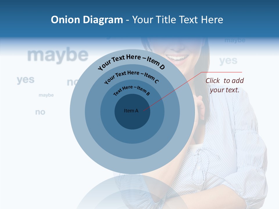 Caucasian Lady Studio PowerPoint Template