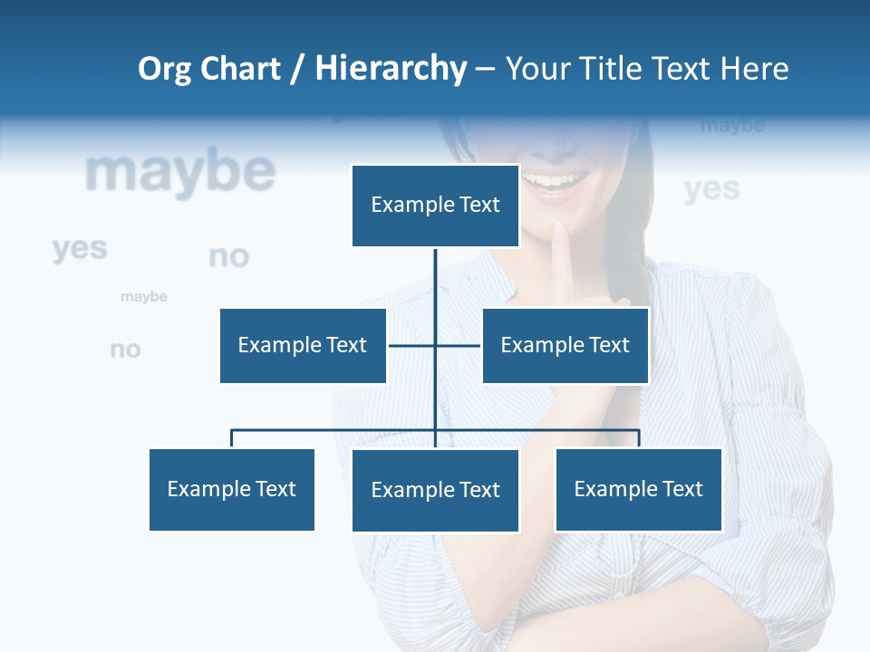 Caucasian Lady Studio PowerPoint Template