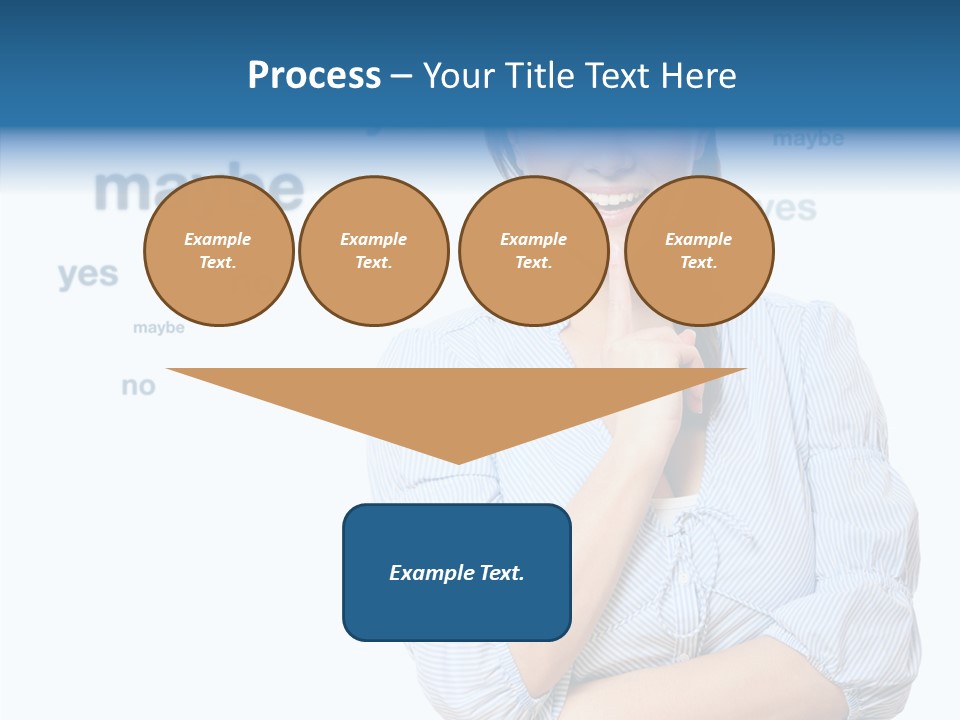 Caucasian Lady Studio PowerPoint Template