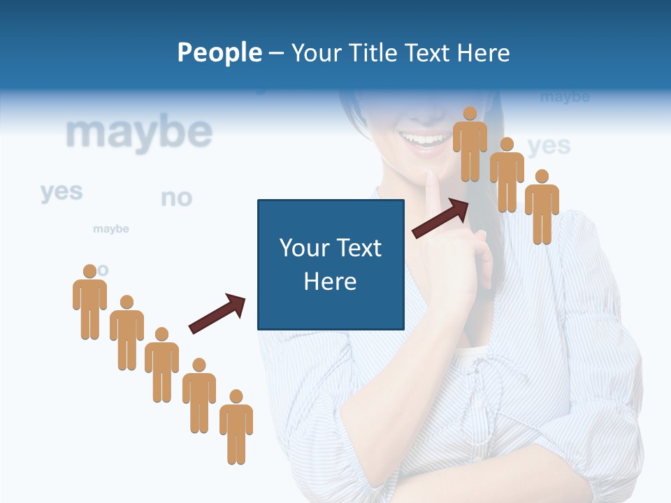 Caucasian Lady Studio PowerPoint Template