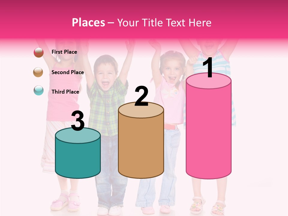 Schoolgirl Boy Background PowerPoint Template
