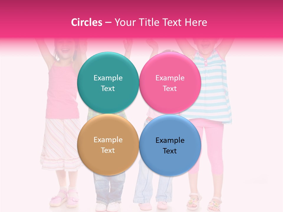 Schoolgirl Boy Background PowerPoint Template