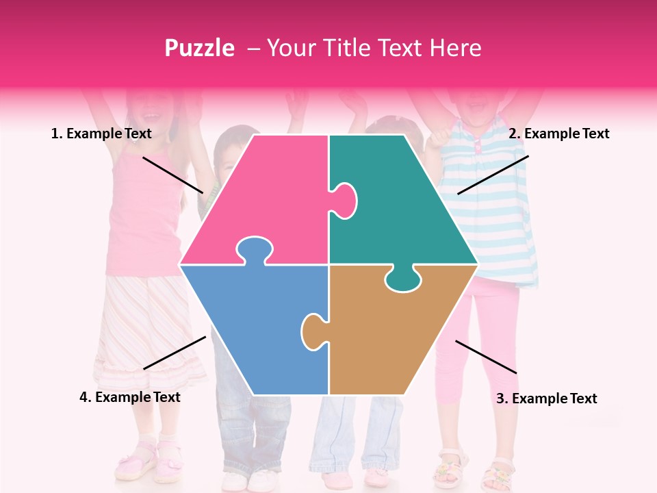 Schoolgirl Boy Background PowerPoint Template