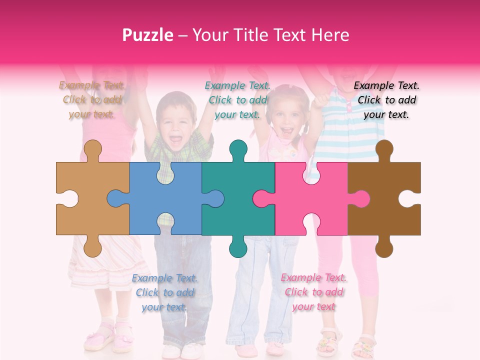 Schoolgirl Boy Background PowerPoint Template