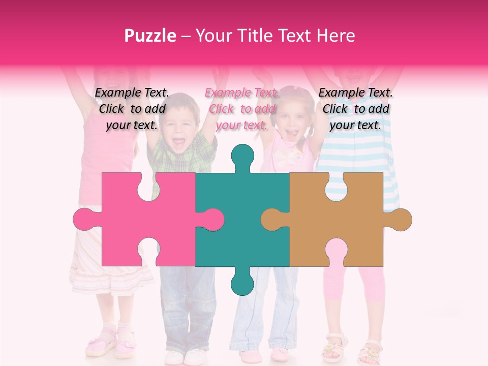 Schoolgirl Boy Background PowerPoint Template