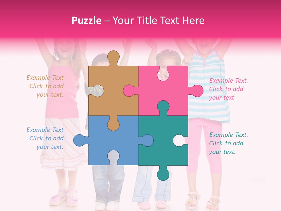 Schoolgirl Boy Background PowerPoint Template