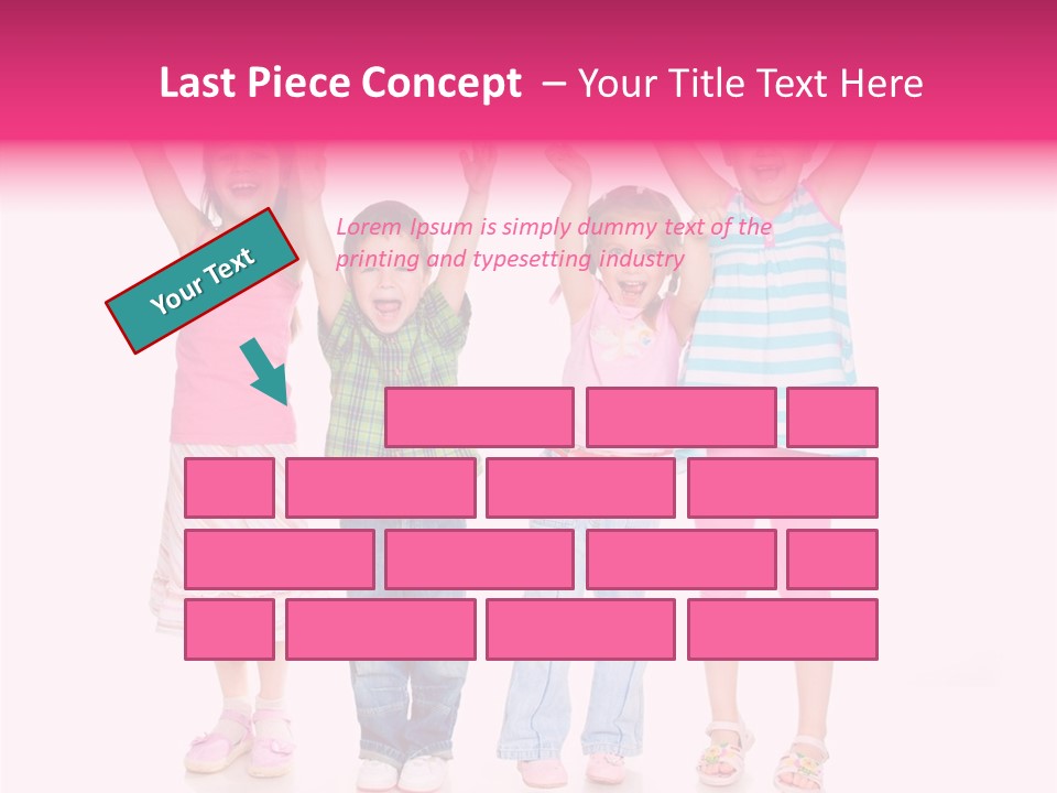 Schoolgirl Boy Background PowerPoint Template