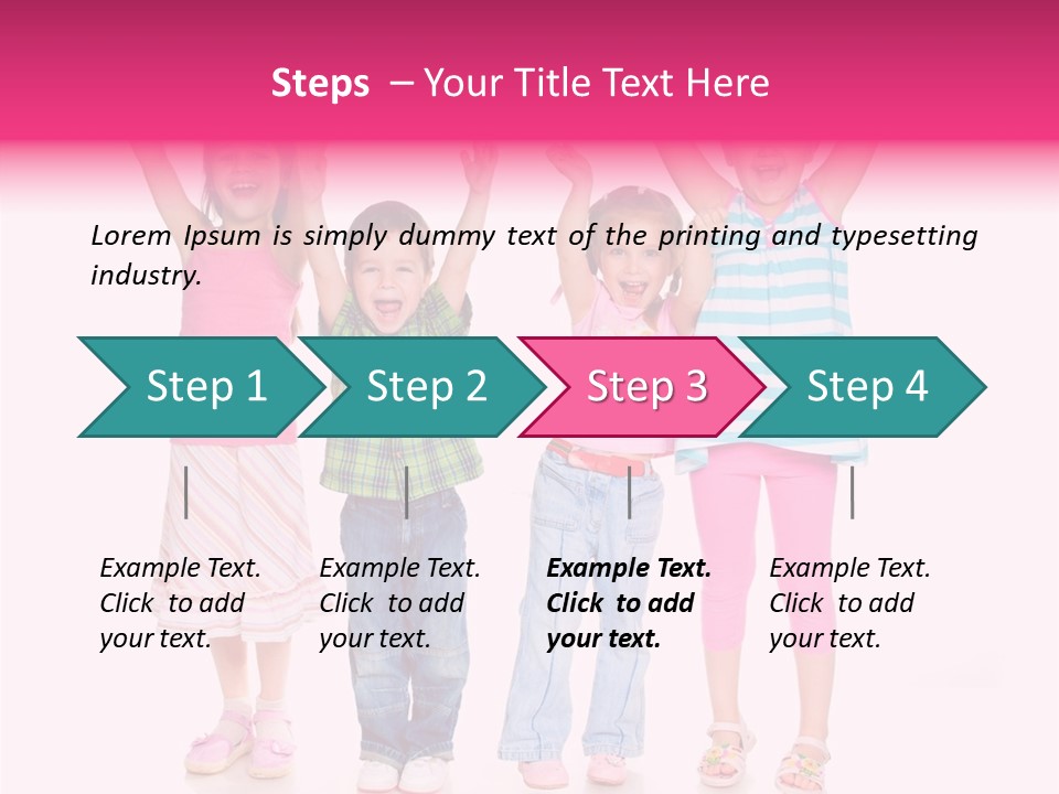 Schoolgirl Boy Background PowerPoint Template