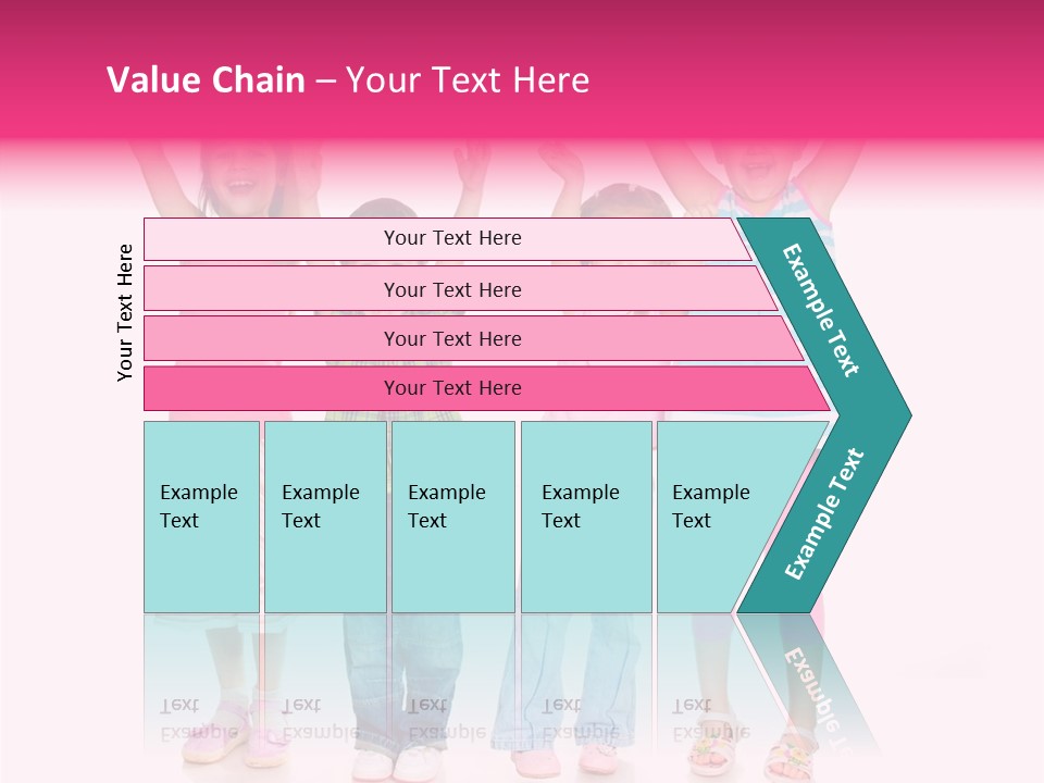 Schoolgirl Boy Background PowerPoint Template