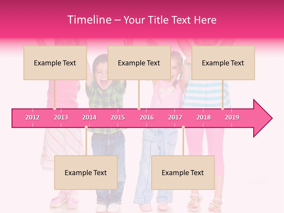 Schoolgirl Boy Background PowerPoint Template