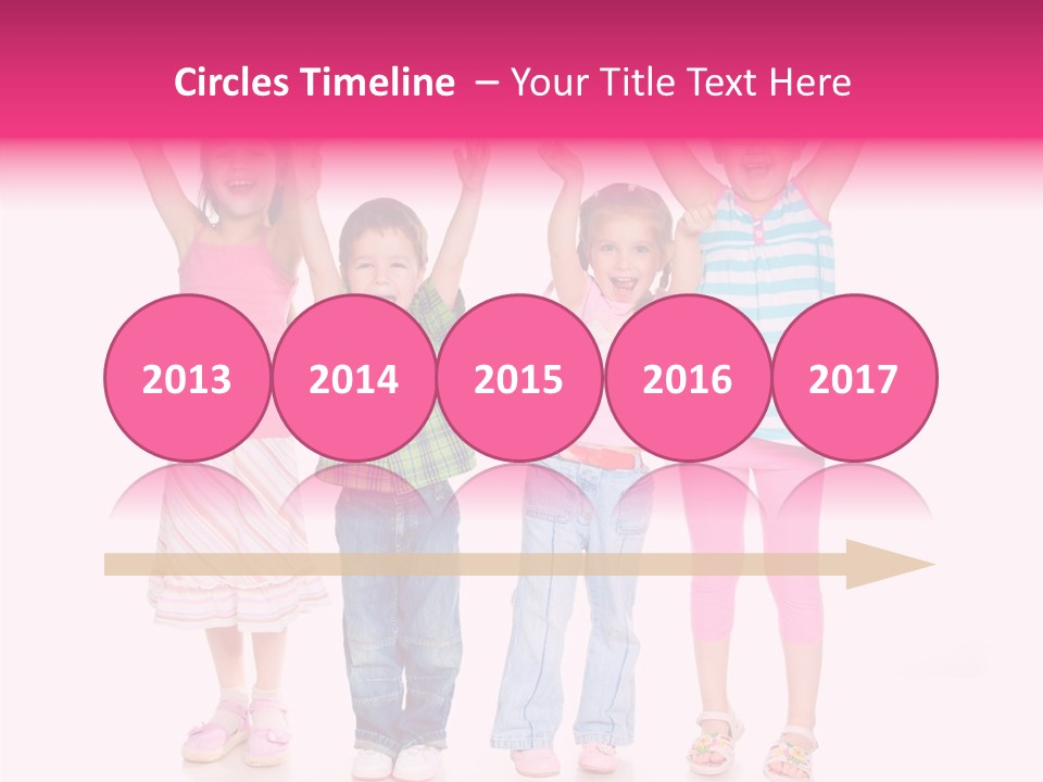 Schoolgirl Boy Background PowerPoint Template