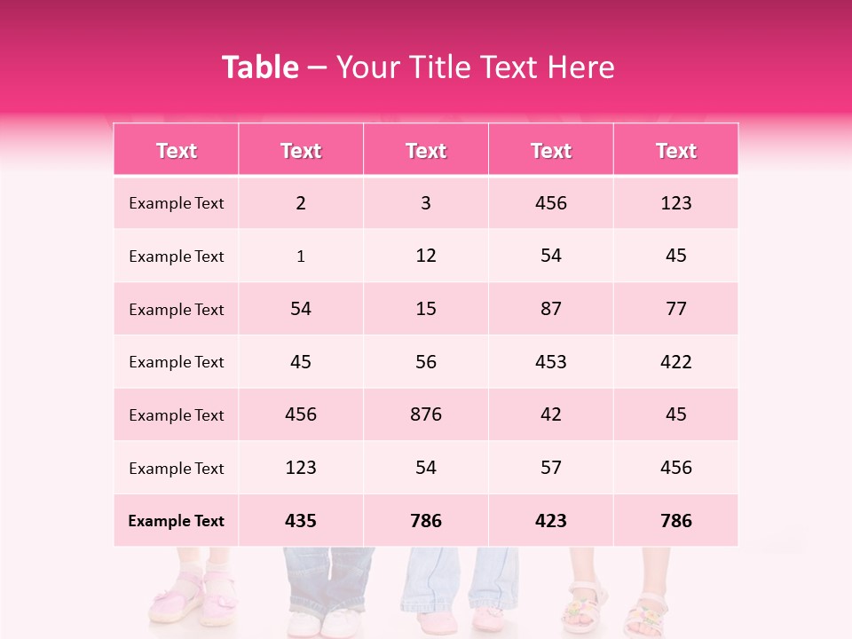 Schoolgirl Boy Background PowerPoint Template